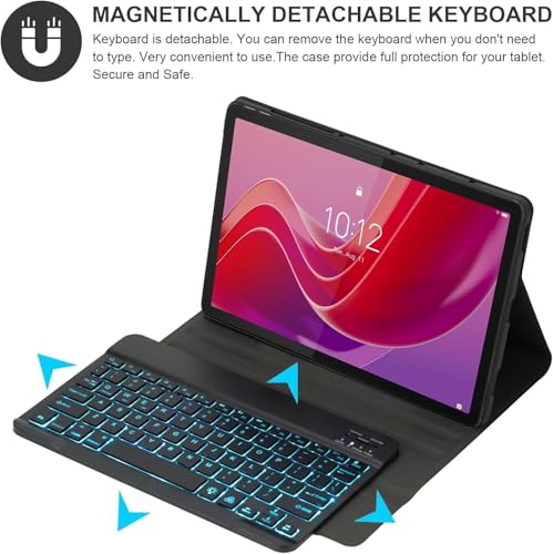 Xiaomi - Keyboard Case with 7-Color Backlit Wireless Keyboard for Redmi Pad Pro 12.1"