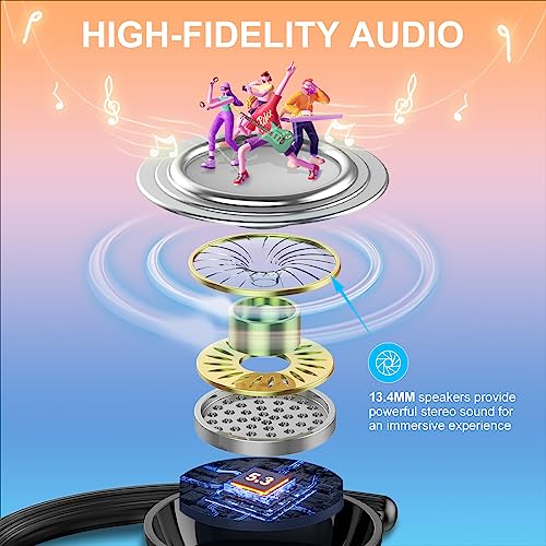 Auriculares - Bluetooth Wireless Headphones With 120 Hours Playback And HD Mic