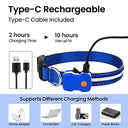 Luminous - Rechargeable RGB Dog Collar With 8 Light Modes, Waterproof, Adjustable pink color size L