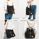 Kono - Multifunctional 3-in-1 Canvas Backpack, Stylish Travel Daypack, Casual Design