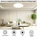 Ouila - LED Ceiling Light 24W 2000LM, IP44 Rated, 4000K for Bathrooms & More