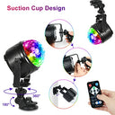 Yazeky - Set of 2 USB Disco Ball Lights, 360° Rotating, 7 RGB Colors for Parties