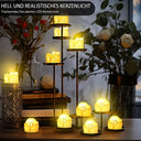 Daphomeu - Pack of 14 LED Flickering Tealight Candles for All Occasions