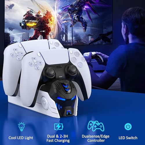 PS5 - Dual Controller Charger Station for PlayStation 5 with LED Indicator