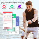 Ecosoon - IP68 Waterproof Smartwatch with Heart Rate Monitor & 123 Sports Modes