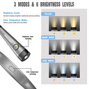 Glocusent - 3-Color & 6-Brightness Rechargeable Book Light with Bendable Neck