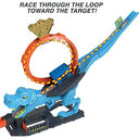 Hot Wheels - City Track Set with T-Rex Loop, Includes 1 Toy Car, Race Action
