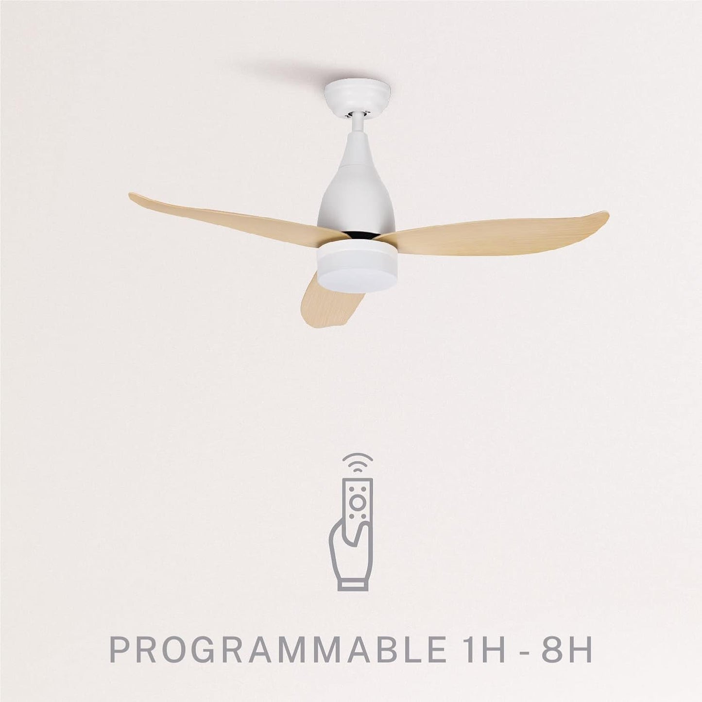 CREATE WINDHELIX Ceiling Fan with White Light