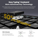 Cimetech - EasyTyping KF10 Wireless Keyboard & Mouse Combo, Silent Keys, Ultra Slim Design