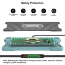 Polmxs - 15W RGB Wireless Car Charger Pad with Non-Slip Design & USB C Charger