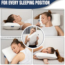 Alkamto - Travel & Camping Memory Foam Pillow with Portable Bag & Temp Regulation