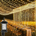 Yowin 600 LED Curtain Lights - Waterproof Fairy Lights for Weddings