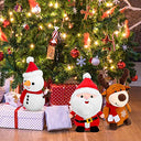 Sumind - Cute Plush Snowman & Reindeer Dolls, Soft Christmas Toys for Kids