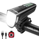 Toptrek - USB Rechargeable Bicycle Light Set With 100 Lux, 4 Modes & Rainproof Design