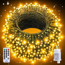 Illuminate your space with Auriostar Outdoor Fairy Lights. Perfect for Christmas, weddings, and gardens. 300 LEDs, 8 modes, warm white glow.
