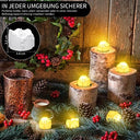 Daphomeu - Pack of 14 LED Flickering Tealight Candles for All Occasions