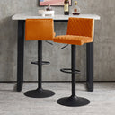 Ainpecca-Official Store Ainpecca Velvet Bar Stools Set of 2 with Diamo