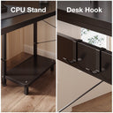 KKL L-Shaped Computer Desk with Charging Station - 53 inch