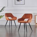 Ainpecca-Official Store Ainpecca Velvet Padded Dining Chairs Set of 2/