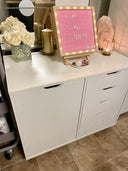 Devaise 5-Drawer Wood Dresser Chest with Door