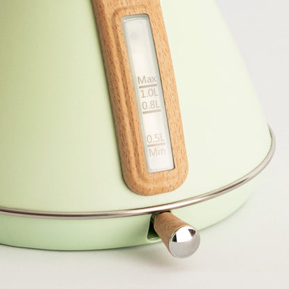 Create - Electric Water Kettle 1L Pastel Green / Fast Boiling / 1200W
