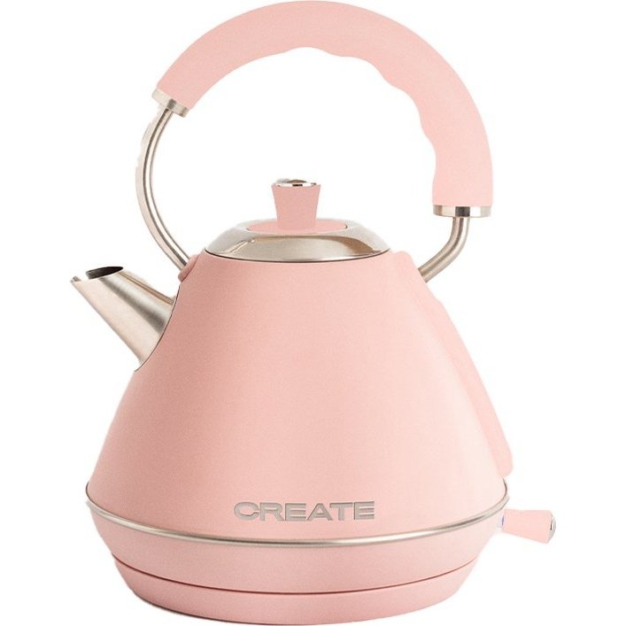 Create - Electric Water Kettle 1L Pink / Fast Boiling / 1200W
