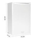 Cecotec - Bolero Coolmarket TT Origin 90 E Mini Fridge, 90L, Adjustable Temp, Table Top