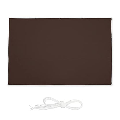 Relaxdays - Rectangular Sun Shade Sail 4x6m Water-Repellent UV Resistant