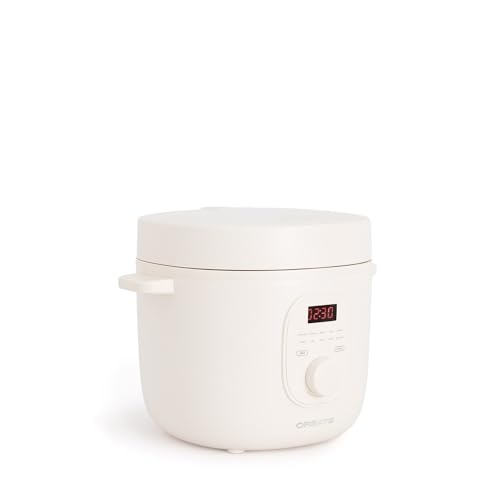 Create - 2L Electric Rice Cooker, Programmable 24-Hour Timer, Keep Warm Function, 400W