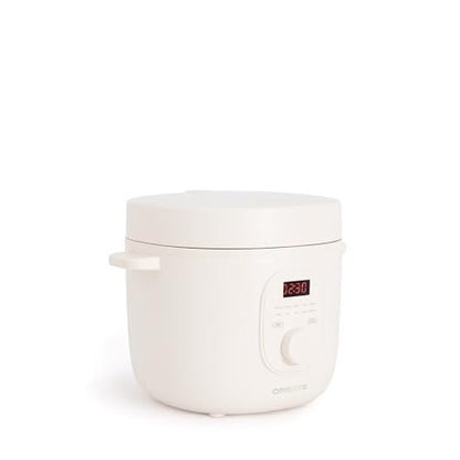 Create - 2L Electric Rice Cooker, Programmable 24-Hour Timer, Keep Warm Function, 400W