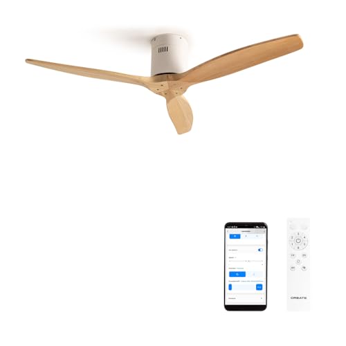 Efficiently cool and heat your space with the Windcalm Ceiling Fan. Featuring WiFi, remote control, 6 speeds, a timer, and Summer-Winter mode. Quiet 40W motor, Ø132 cm.
