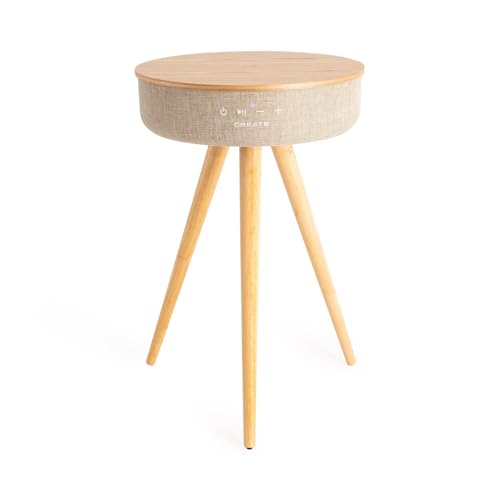 CREATE Speaker Table 360 Natural Wood Table Speaker