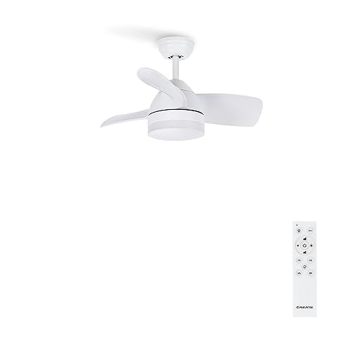 Experience ultimate comfort with the WindRound White Ceiling Fan. Features 6 speeds, 3 light temperatures, summer-winter mode, and a 1-4 hour timer. Ideal for modern homes.