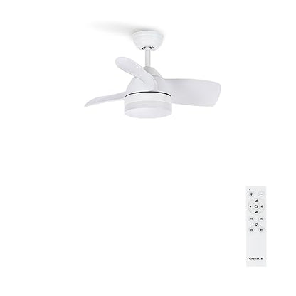 Experience ultimate comfort with the WindRound White Ceiling Fan. Features 6 speeds, 3 light temperatures, summer-winter mode, and a 1-4 hour timer. Ideal for modern homes.