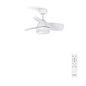 Experience ultimate comfort with the WindRound White Ceiling Fan. Features 6 speeds, 3 light temperatures, summer-winter mode, and a 1-4 hour timer. Ideal for modern homes.