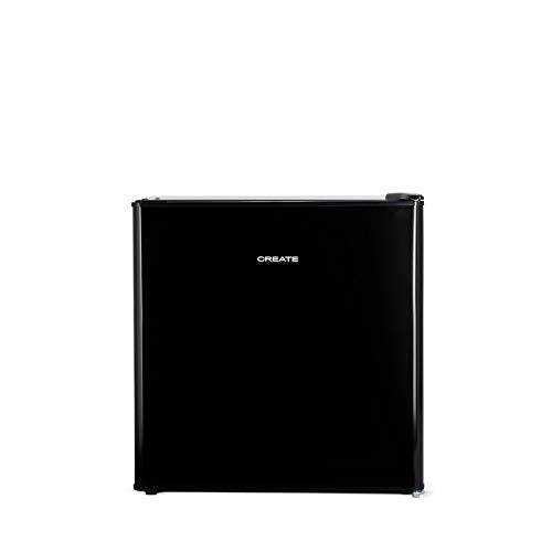 Create - 43L Black Minibar Fridge, Low Energy, Reversible Door, 65W Power