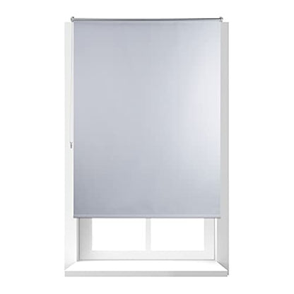 Relaxdays - Thermal Blackout Roller Blind, No Drilling, 120 x 160 cm, White