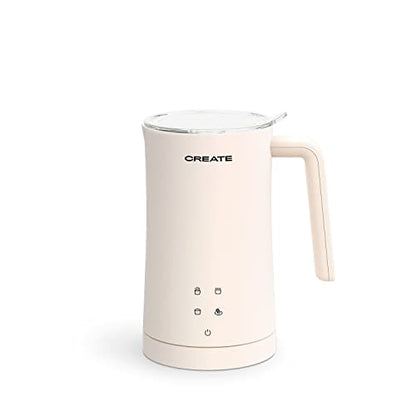 Create - Stainless Steel Milk Frother, 350ml, Hot/Cold, 3 Modes, Auto Shut Off