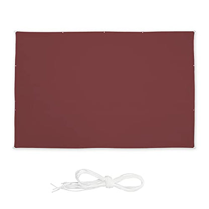 Relaxdays - Waterproof UV Block Rectangle Sun Shade Sail 5 x 7 m with Turnbuckles