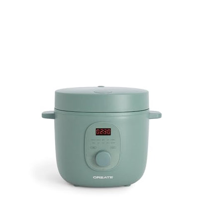 Experience the convenience of the Create 2L Electric Rice Cooker. Programmable up to 24 hours, with steamer, stew, and soup functions. Keep your meals warm and ready anytime. Perfect for busy lifestyles!