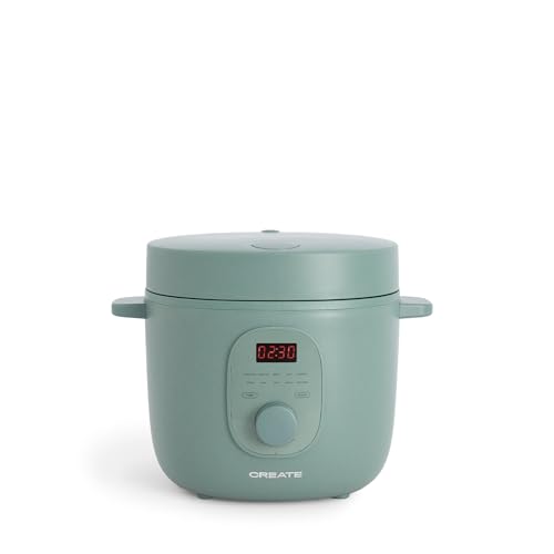 Experience the convenience of the Create 2L Electric Rice Cooker. Programmable up to 24 hours, with steamer, stew, and soup functions. Keep your meals warm and ready anytime. Perfect for busy lifestyles!
