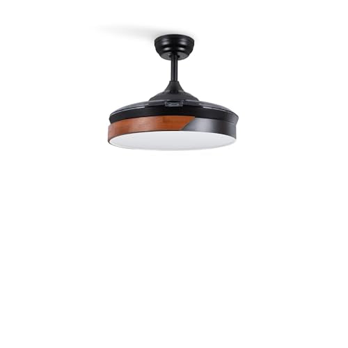 Create - Wind Clear Ceiling Fan with Light, 40W, Ø108 cm, 6 Speeds, Retractable Blades, Timer, 3 Light Temperatures, Summer-Winter Mode