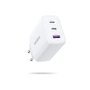 UGREEN - 65W USB C Fast Charger 3 Ports for iPhone, MacBook, Galaxy, Pixel White