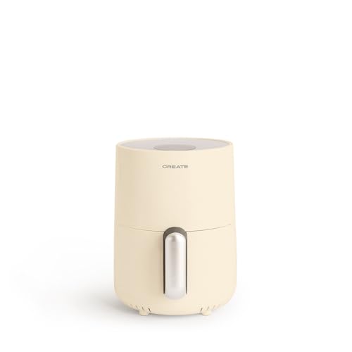Create - 1.5L Hot Air Fryer, Cream White, Non-Stick, Auto Shut-Off, 900W
