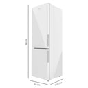 Cecotec - Bolero CoolMarket Combi 250L, Total No Frost, Multi Airflow, Adjustable Humidity Drawer