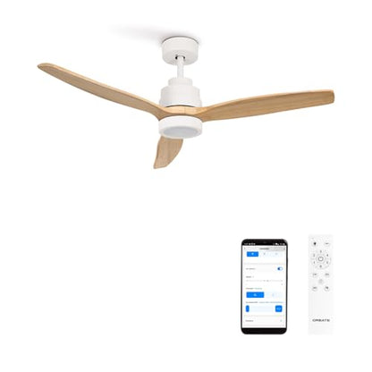 Experience unmatched comfort with the WindStylance DC Ceiling Fan! Featuring natural wood blades, 40W motor, WiFi & remote control, silent operation, 6 speeds, timer, and reversible motor. Ideal for any room, enhancing style & airflow.