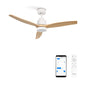 Experience unmatched comfort with the WindStylance DC Ceiling Fan! Featuring natural wood blades, 40W motor, WiFi & remote control, silent operation, 6 speeds, timer, and reversible motor. Ideal for any room, enhancing style & airflow.