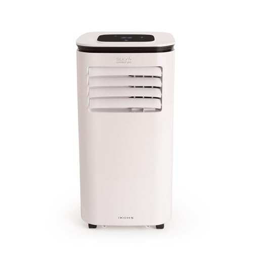 Explore the versatility of the Silkair Connect Pro 4-in-1 Portable AC. Features WiFi control, 9000 BTU cooling, 5500 BTU heating, fan & dehumidifier. Energy Class A efficiency.