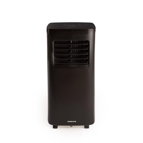 Efficiently cool, ventilate, and dehumidify spaces up to 20m² with Create's 3-in-1 Portable Air Conditioner. Features a 17L/day dehumidifier, touch screen controls, and remote operation. Ideal for quiet