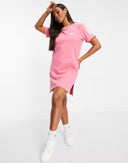 adidas Originals Pink T-Shirt Dress with British Flag Design